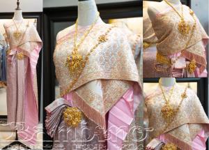 ชุดไทยเจ้าสาว ชุดไทยจักรพรรดิ์ เช่าที่แบมบี้ เวดดิ้ง ห้วยขวาง